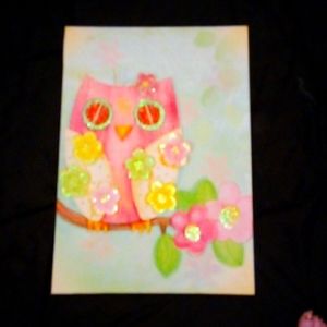 Picture owl decor